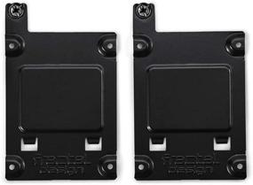 img 1 attached to 🖥️ Fractal Design SSD Bracket Kit Accessory - Type A - 2.5 inch - Thumbscrew - Black (2-Pack) - [Improved SEO]
