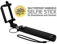 cellet selfie stick: extendable and adjustable - compatible with iphone 6/6 🤳 plus/5/4, samsung note 9/8/5, galaxy s9/s8/s7/s6, lg stylo 4/3/2, motorola, and more - black logo