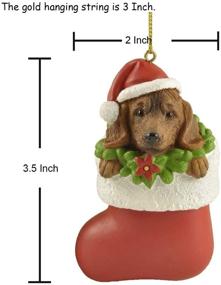 img 2 attached to Cici Jimmy Dachshund Chirstmas Collectibles 3 5