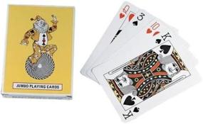 img 3 attached to 🃏Карты для игры от Jumbo, размером 5x7 дюймов: Дополните свою игру с джокерами включенными