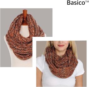 img 2 attached to 🧣 Basico Circle Infinity Warmer: A Versatile Collection of Women's Scarves & Wraps Accessories