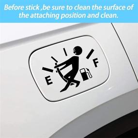 img 1 attached to 🤣 Hilarious High Gas Consumption Stickers: Fuel Gauge Empty Decals for Cars, Trucks, Motorcycles, SUVs (Black) -- Grab Attention!