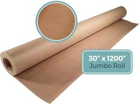 img 3 attached to 📦 Kraft Paper Roll - Jumbo Roll of Brown Packing Paper, 30” x 1200” Wrapping Paper Sheets