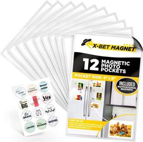 img 4 attached to 🖼️ 4x6 Inch Magnetic Photo Frames for Refrigerator - Ideal Picture Frames for Fridge Magnets - Refrigerator Picture Magnets - Photo Frames for Magnetic Display