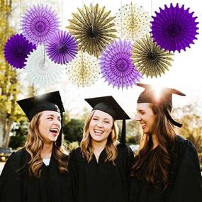 img 3 attached to 🎉 Graduation Party Decorations Purple Gold 2021 - Qian's Party Baby Shower, Bridal Shower, and Birthday Decorations for Women - Photo Backdrop for 18th, 40th, and 50th Birthdays in Purple Gold