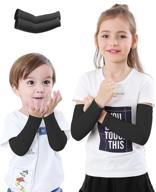newbyinn kids arm sleeves: uv sun protection & cooling arm covers - 1 or 3 pairs logo