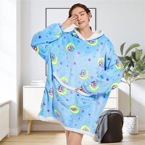 img 3 attached to Lushforest Wearable Blanket Oversized Sweatshirt Bedding