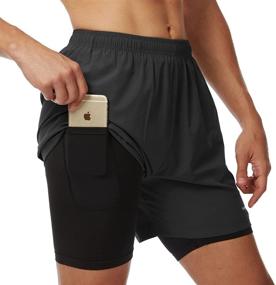 img 4 attached to VAYAGER Workout Training Shorts – Optimized for Running