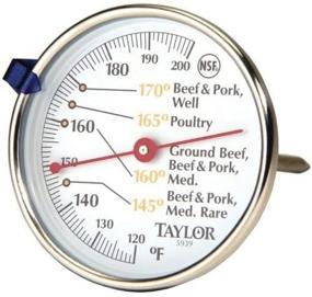 img 3 attached to 🌡️ Taylor Meat Thermometer - Temperature Range 120°F to 200°F - 2-3/4" Dial Diameter