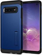 spigen tough armor designed for samsung galaxy s10 case (2019) - prism blue logo