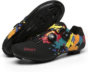 img 3 attached to Revolutionary Rotating 🔁 Breathable Men's Athletic Cycling Shoes