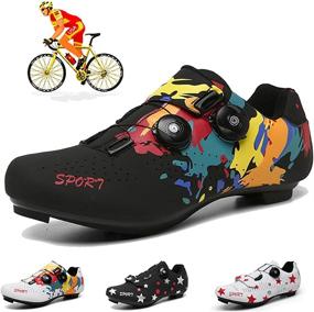 img 2 attached to Revolutionary Rotating 🔁 Breathable Men's Athletic Cycling Shoes