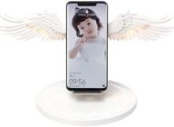 📱 gogodog wireless charger: 10w universal qi charging pad for huawei, iphone, samsung, xiaomi, apple watch, oppo, lg - angel wing design (white) logo