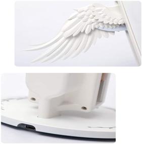 img 2 attached to 📱 GOGODOG Wireless Charger: 10W Universal Qi Charging Pad for Huawei, iPhone, Samsung, Xiaomi, Apple Watch, Oppo, LG - Angel Wing Design (White)