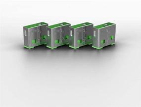 img 3 attached to 🔒 Lindy USB Port Blocker (40451) - Secure your connections with a Pack of 4 Green blockers