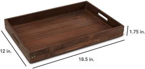 img 2 attached to 🍽️ Versatile Ottoman Serving Trays: Stylish Coffee Table Addition