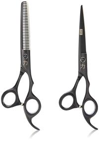 img 3 attached to ✂️ ShearsDirect 6.0 Inch Black Titanium Japanese Stainless Steel Scissors Cutting Shear and Tooth Thinner - Lightweight at 4.4 Ounce