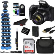 📷 canon powershot sx420 digital camera: 42x optical zoom, wi-fi & nfc - bundle kit with spider tripod & 64 gb memory card logo