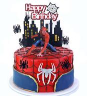 superhero spiderman topper birthday decorations logo