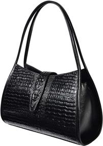 img 3 attached to 👜 PIJUSHI Women's Brown Designer Shoulder Handbags – Handbags and Wallets Set
