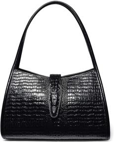 img 4 attached to 👜 PIJUSHI Women's Brown Designer Shoulder Handbags – Handbags and Wallets Set