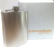 oz stainless steel flask pkg logo