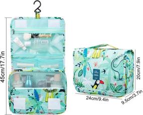 img 3 attached to Vercord Hanging Toiletry Bag: Ultimate Travel Organizers for Cosmetics, Makeup, and Shaving Kit