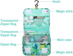 img 2 attached to Vercord Hanging Toiletry Bag: Ultimate Travel Organizers for Cosmetics, Makeup, and Shaving Kit