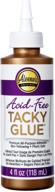 aleene's 26425 tacky glue, 4 fl oz, multicolor logo