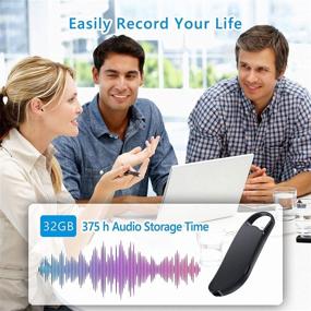 img 3 attached to 🎙️ Vandlion Voice Activated Recorder - 32GB Keychain Audio Recorder with Triple Noise Reduction for Lectures, Interviews, Meetings, and More