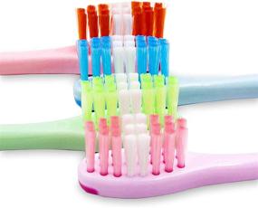 img 2 attached to 🦁 DOMONA Kids Toothbrush - Lion 4 Pack - Soft Bristles, Suction Cup, Dust Covers - Ages 3+ - Fun Storage for Boys and Girls