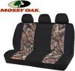 mossy oak full size bench seat covers universial fit most rear seats - made with rip-stop oxford fabric - official licensed product logo