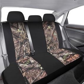 img 2 attached to Mossy Oak Full Size Bench Seat Covers Universial Fit Most Rear Seats - Made With Rip-Stop Oxford Fabric - Official Licensed Product