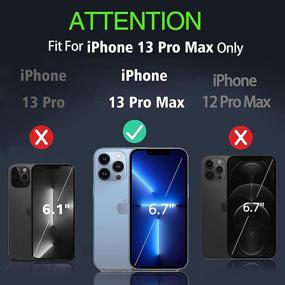 img 3 attached to 📱Защитный чехол для iPhone 13 Pro Max, противоударный, с матовой жесткой задней панелью и гибкой рамкой [военный класс защиты] стойкий защитный чехол для телефона для iPhone 6,7 дюйма 5G 2021 года, черный - IMBZBK