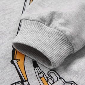 img 2 attached to 👕 Sweatshirts Excavator Pullover: Trendy Toddler Sweater for Boys - Clothing and Fashion Hoodies & Sweatshirts
