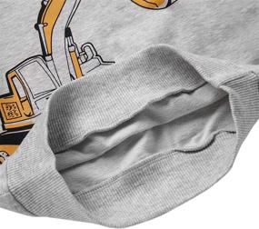 img 1 attached to 👕 Sweatshirts Excavator Pullover: Trendy Toddler Sweater for Boys - Clothing and Fashion Hoodies & Sweatshirts