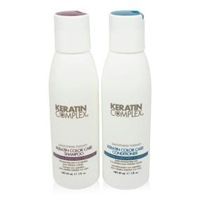 img 1 attached to 🧴 Keratin Complex Color Care Travel Set: Keratin Shampoo and Conditioner (3 Oz Each)