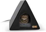 🏠 k&amp;h pet products heated a-frame shelter in gray/black - indoor/outdoor, 18 x 14 inches, 20 watts logo