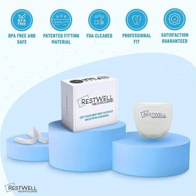 img 3 attached to Restwell Dental Nightguard – Teeth Grinding & TMJ Relief, Bruxing Night Guard: Anti Grinding Teeth Protector (2 Pack)
