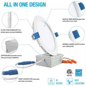 img 2 attached to 🔆 Certified Pack of JJC Recessed Lighting Downlight