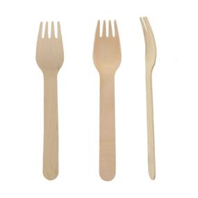 img 4 attached to 🍴 100-Pack of 6-Inch All-Natural Wooden Compostable Forks by Perfect Stix – Disposable Eco-Friendly Cutlery