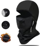 🧣 brgood ski mask balaclava: water resistant & windproof winter face mask for men and women - ideal for cold weather activities like skiing, snowboarding, motorcycle riding & cycling - fleece thermal, neck warmer included logo