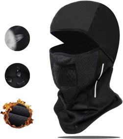 img 4 attached to 🧣 BRGOOD Ski Mask Balaclava: Water Resistant & Windproof Winter Face Mask for Men and Women - Ideal for Cold Weather Activities like Skiing, Snowboarding, Motorcycle Riding & Cycling - Fleece Thermal, Neck Warmer Included