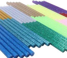 img 2 attached to 🌈 Vibrant 60-Piece Pack of Petift Colored Glitter Hot Glue Sticks