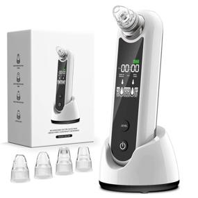 img 4 attached to Eunon Blackhead Remover Vacuum - Upgraded 2021 Strong Suction Rechargeable Pore Cleanser with LCD Screen - Ideal for Women and Men