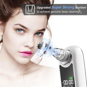 img 3 attached to Eunon Blackhead Remover Vacuum - Upgraded 2021 Strong Suction Rechargeable Pore Cleanser with LCD Screen - Ideal for Women and Men
