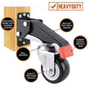 img 3 attached to 🔧 Retractable Workbench Caster Kit – SPACEKEEPER