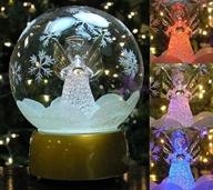 музыкальное рождественское украшение "глобус" вращающееся логотип