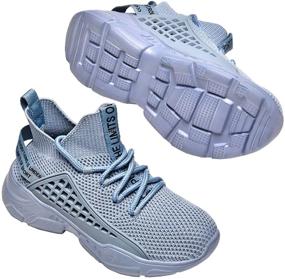 img 3 attached to 👟 SANNAX Lightweight Girls' Athletic Sneakers: Non Slip Shoes for Active Performance