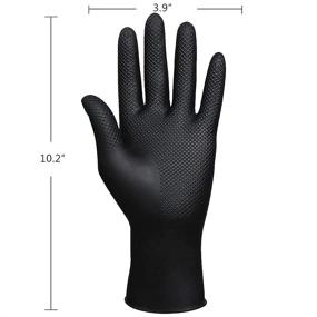 img 3 attached to 🧤 2Pcs Reusable Rubber Hair Dye Gloves - Black Professional Hair Coloring Accessories for Hair Salon Hair Dyeing